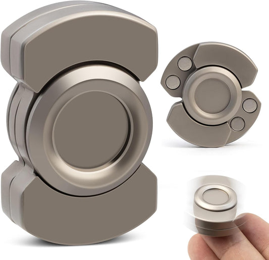 3-in-1 Fidget Toys Adults: Spinner, Slider & Clicker – Magnetic Stainless Steel Bearings